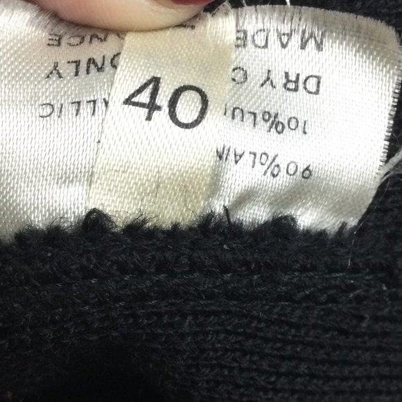 Vintage Yves Saint Laurent Black Cardigan Blazer - Picture 9 of 10